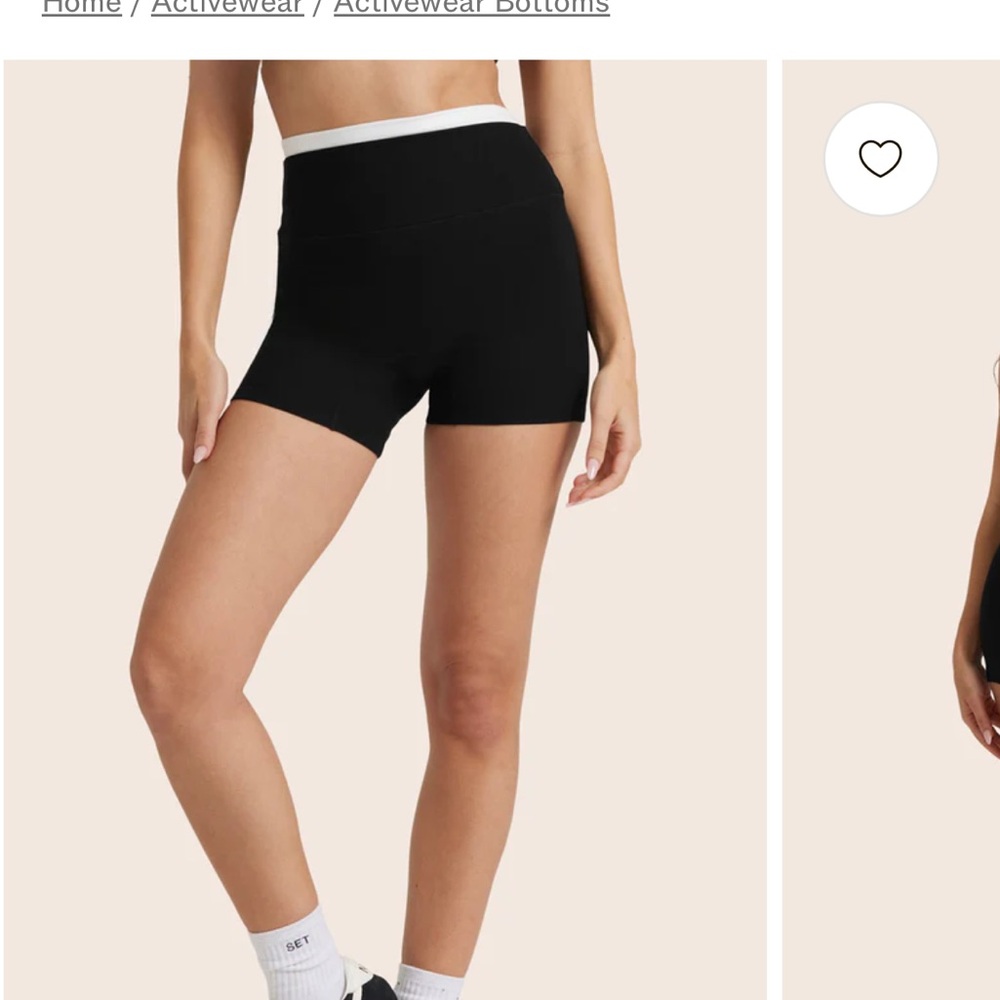 SET Active Black Women's Athletic Biker Shorts Formcloud